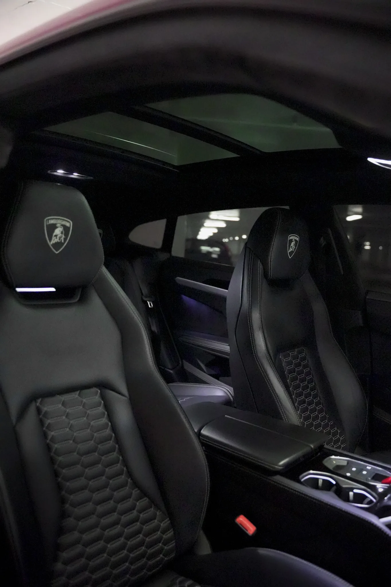 Rubystar Pink Lamborghini Urus three-quarter angle — head-turning luxury SUV rental