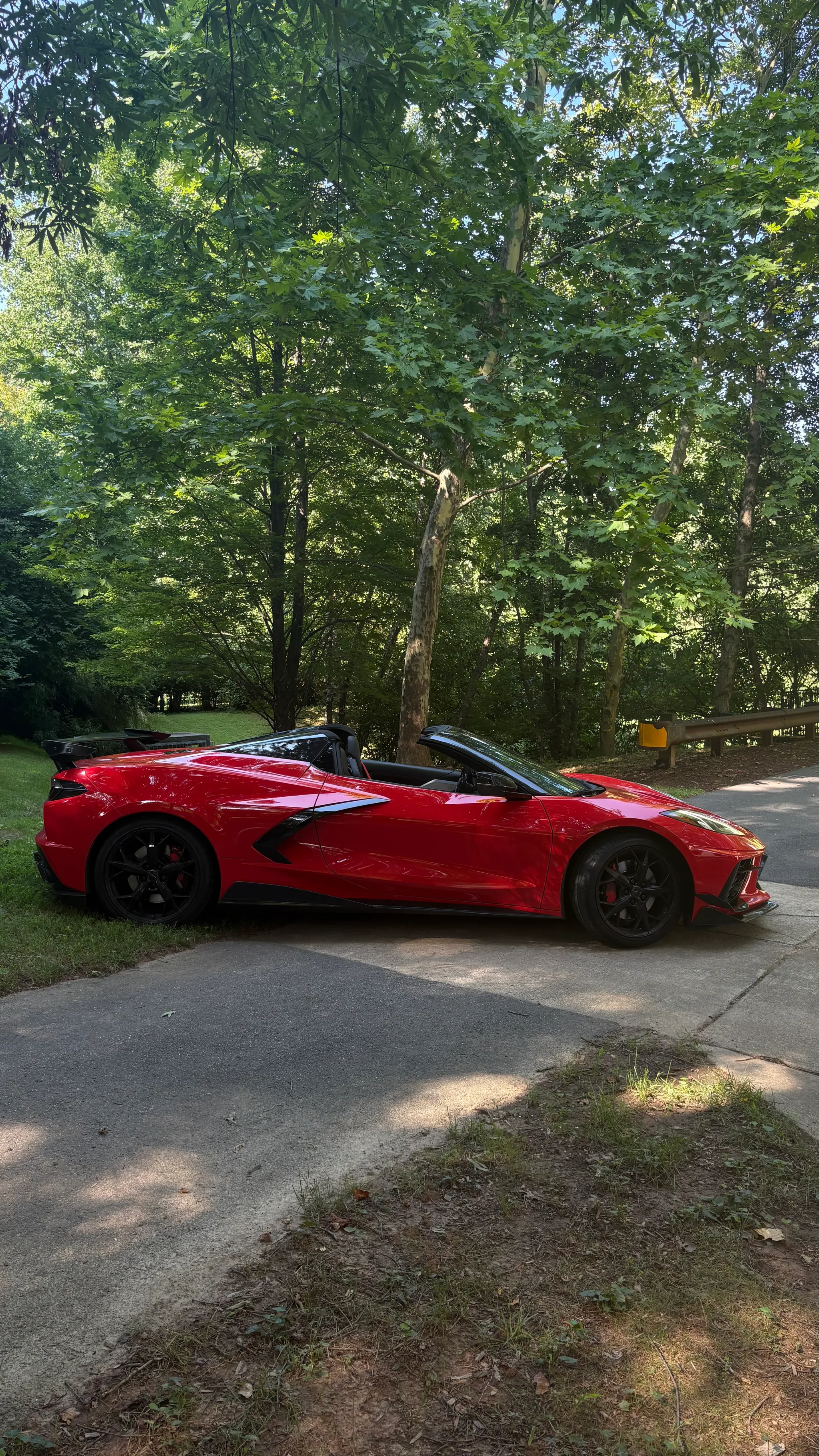 Red C8 Corvette — exotic car rental at ExoDrive Exotics