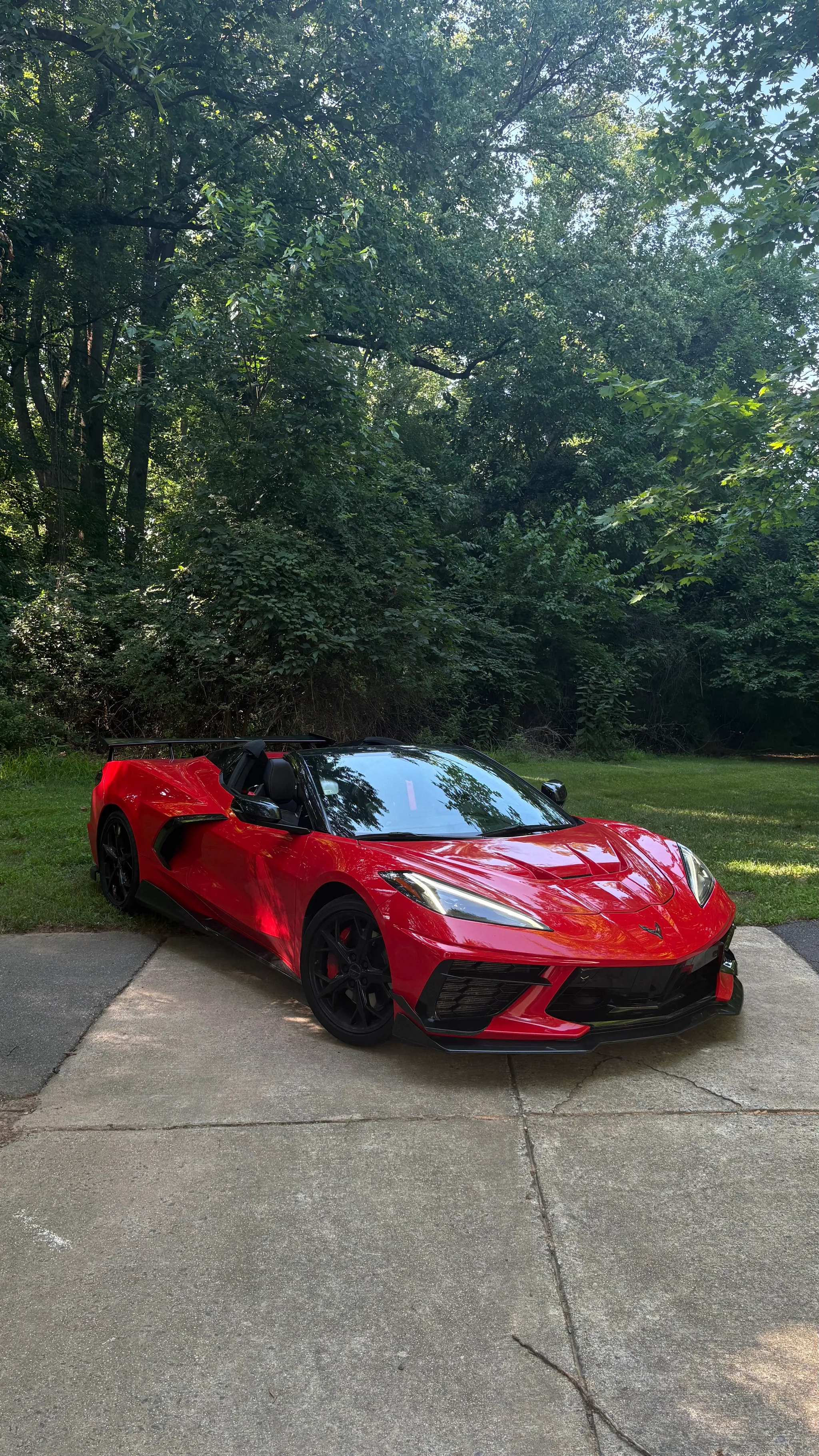 Red C8 Corvette — exotic car rental at ExoDrive Exotics