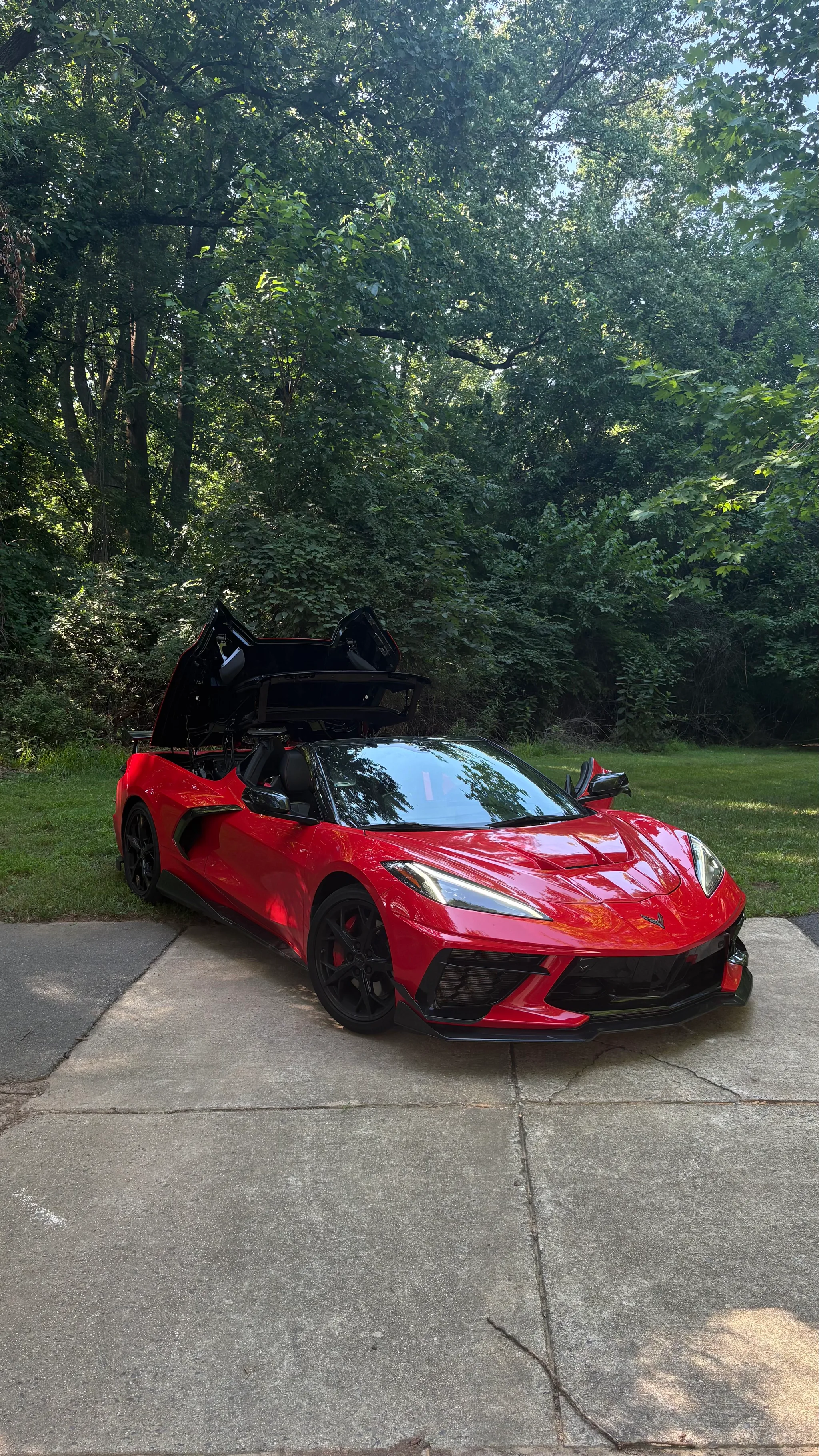 Red C8 Corvette — exotic car rental at ExoDrive Exotics